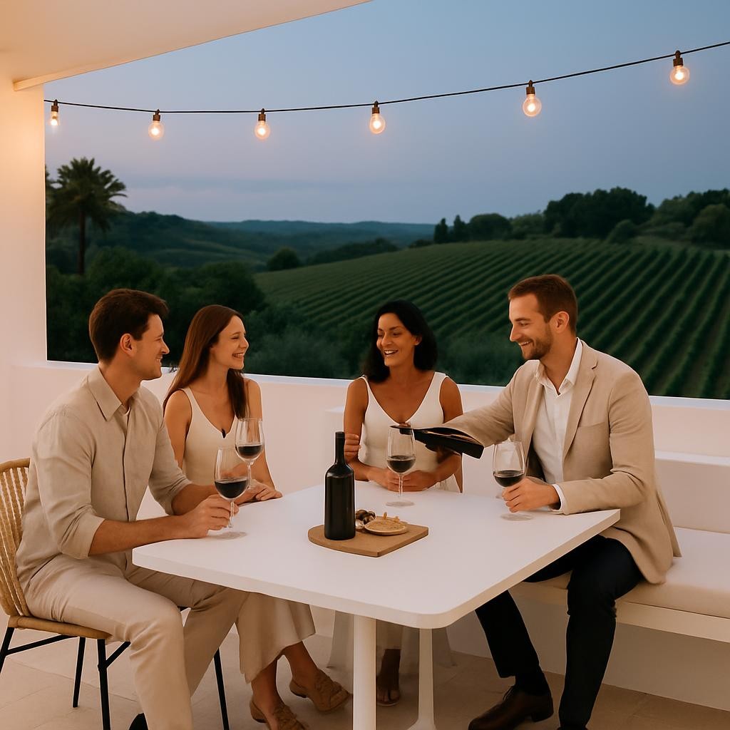 Cozy lakefront vacation rental interior designed for Cornell University visitors, featuring a living room with panoramic windows overlooking Cayuga Lake